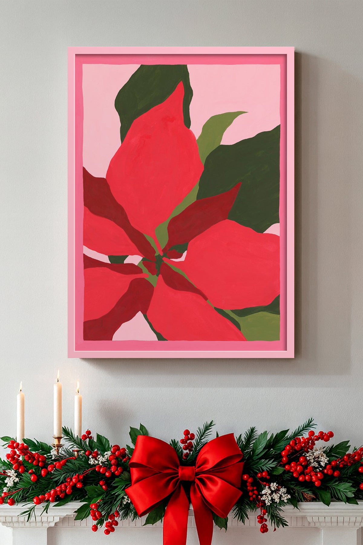 HOMEPACK Ahşap Çerçeveli Tablo Çerçeveli Poster Sanatsal Modern Duvar Dekoru BEK-8109