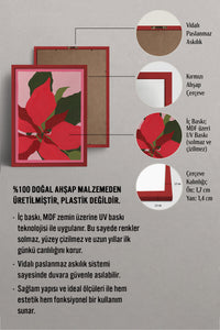 HOMEPACK Ahşap Çerçeveli Tablo Çerçeveli Poster Sanatsal Modern Duvar Dekoru BEK-8109