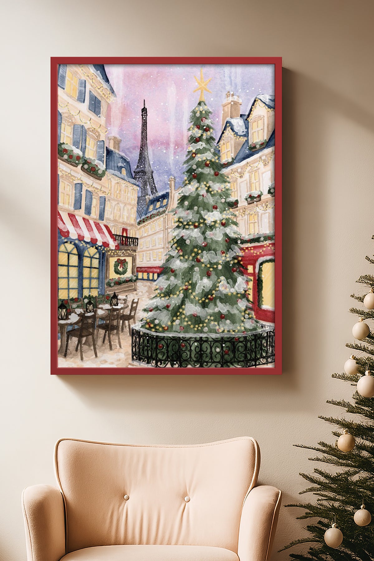 HOMEPACK Ahşap Çerçeveli Tablo Çerçeveli Poster Sanatsal Modern Duvar Dekoru BEK-8110
