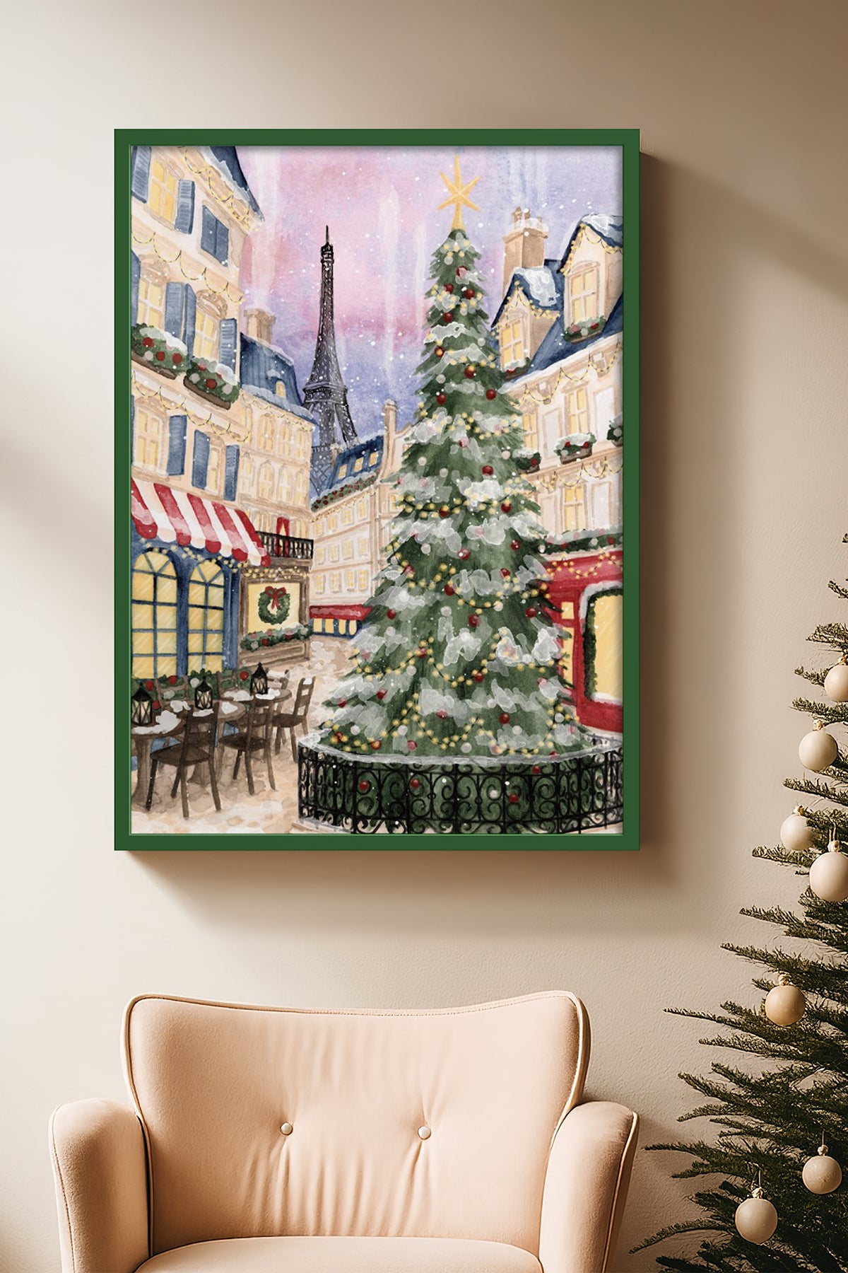 HOMEPACK Ahşap Çerçeveli Tablo Çerçeveli Poster Sanatsal Modern Duvar Dekoru BEK-8110