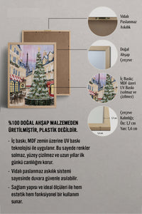 HOMEPACK Ahşap Çerçeveli Tablo Çerçeveli Poster Sanatsal Modern Duvar Dekoru BEK-8110