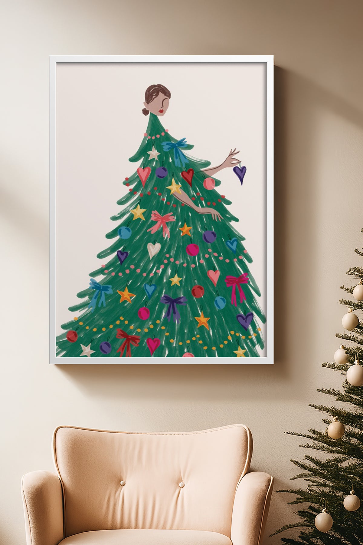 HOMEPACK Ahşap Çerçeveli Tablo Çerçeveli Poster Sanatsal Modern Duvar Dekoru BEK-8111