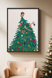HOMEPACK Ahşap Çerçeveli Tablo Çerçeveli Poster Sanatsal Modern Duvar Dekoru BEK-8111