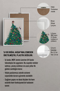 HOMEPACK Ahşap Çerçeveli Tablo Çerçeveli Poster Sanatsal Modern Duvar Dekoru BEK-8111