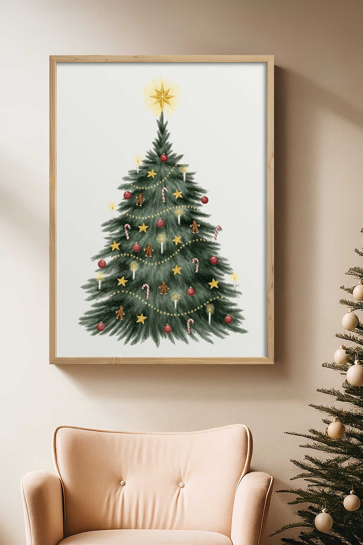HOMEPACK Ahşap Çerçeveli Tablo Çerçeveli Poster Sanatsal Modern Duvar Dekoru BEK-8112