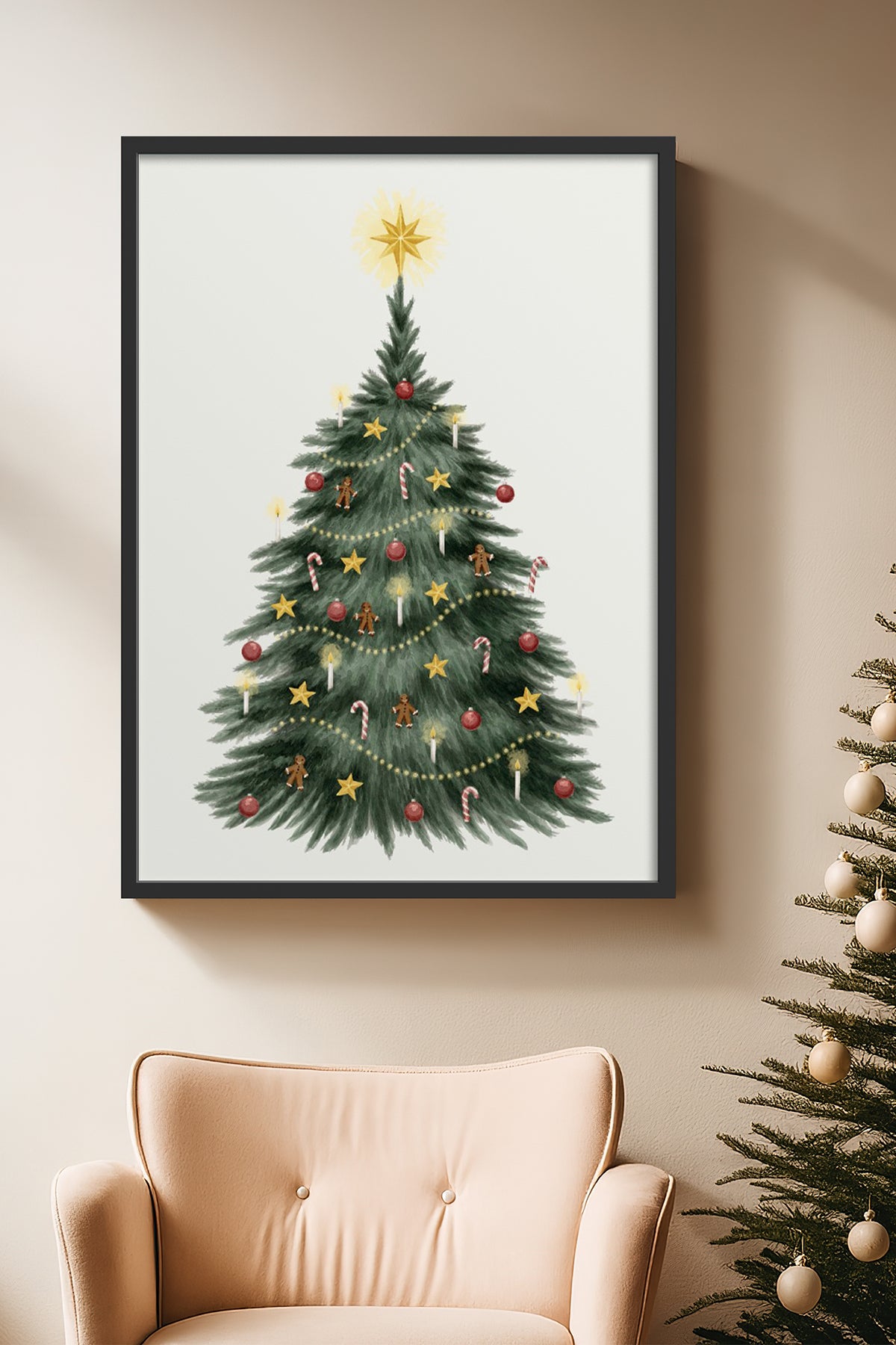 HOMEPACK Ahşap Çerçeveli Tablo Çerçeveli Poster Sanatsal Modern Duvar Dekoru BEK-8112