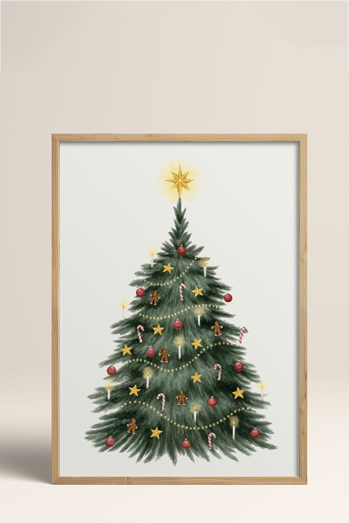 HOMEPACK Ahşap Çerçeveli Tablo Çerçeveli Poster Sanatsal Modern Duvar Dekoru BEK-8112