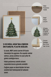 HOMEPACK Ahşap Çerçeveli Tablo Çerçeveli Poster Sanatsal Modern Duvar Dekoru BEK-8112