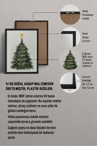 HOMEPACK Ahşap Çerçeveli Tablo Çerçeveli Poster Sanatsal Modern Duvar Dekoru BEK-8112