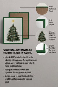HOMEPACK Ahşap Çerçeveli Tablo Çerçeveli Poster Sanatsal Modern Duvar Dekoru BEK-8112