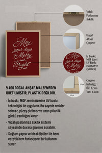 HOMEPACK Ahşap Çerçeveli Tablo Çerçeveli Poster Sanatsal Modern Duvar Dekoru BEK-8113