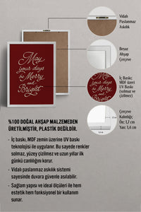 HOMEPACK Ahşap Çerçeveli Tablo Çerçeveli Poster Sanatsal Modern Duvar Dekoru BEK-8113