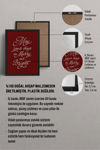 HOMEPACK Ahşap Çerçeveli Tablo Çerçeveli Poster Sanatsal Modern Duvar Dekoru BEK-8113