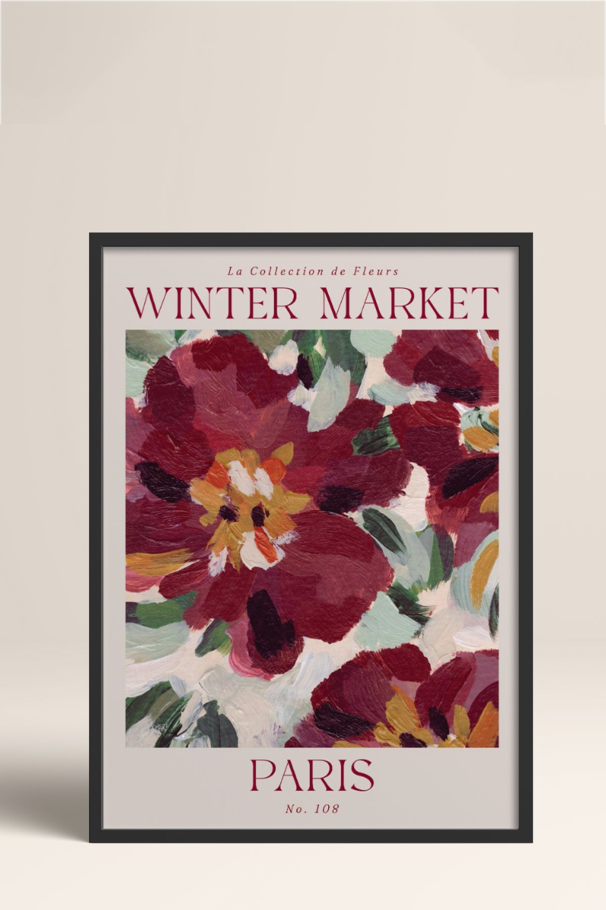 HOMEPACK Ahşap Çerçeveli Tablo Çerçeveli Poster Sanatsal Modern Duvar Dekoru BEK-8115