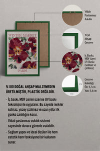 HOMEPACK Ahşap Çerçeveli Tablo Çerçeveli Poster Sanatsal Modern Duvar Dekoru BEK-8115