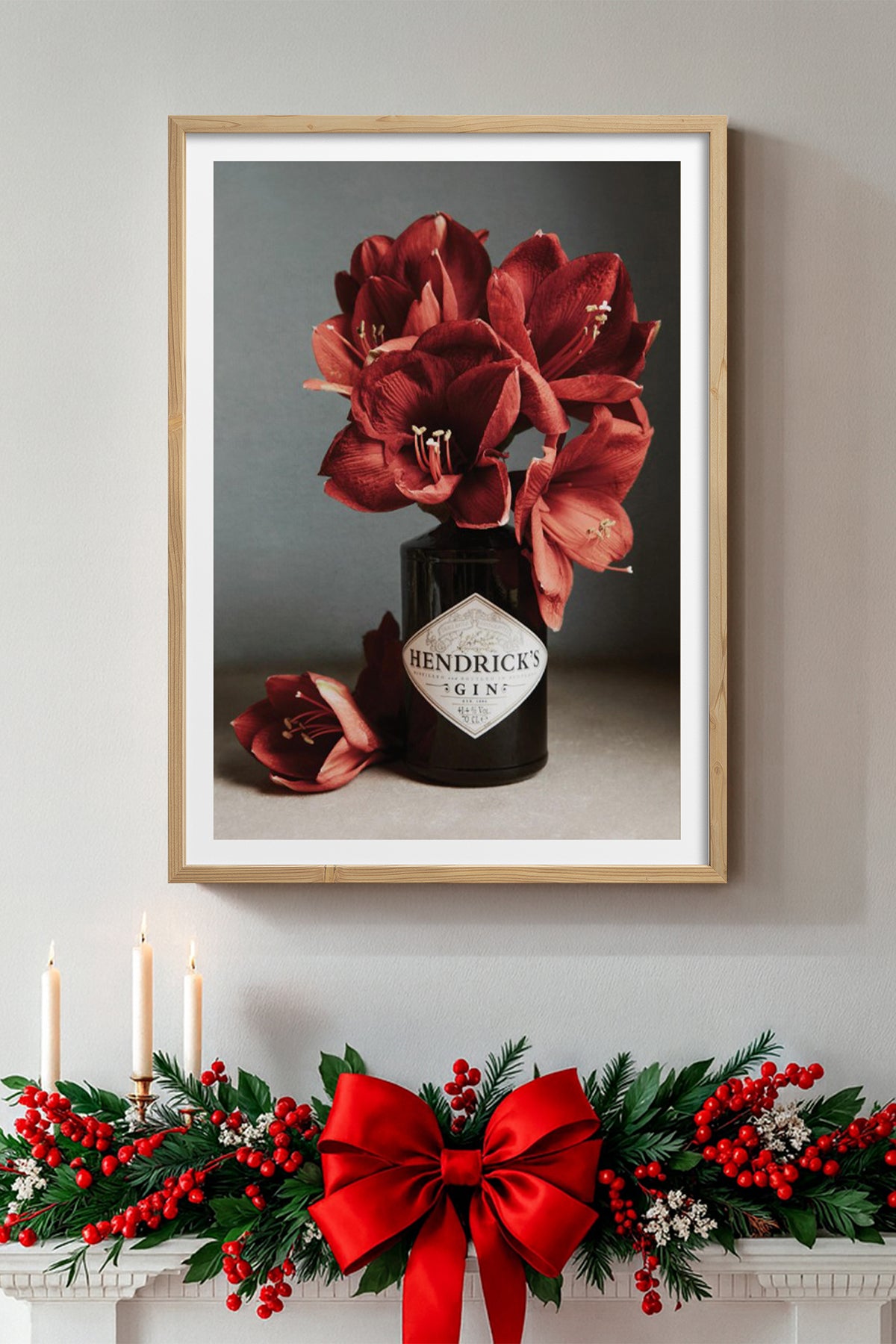 HOMEPACK Ahşap Çerçeveli Tablo Çerçeveli Poster Sanatsal Modern Duvar Dekoru BEK-8116