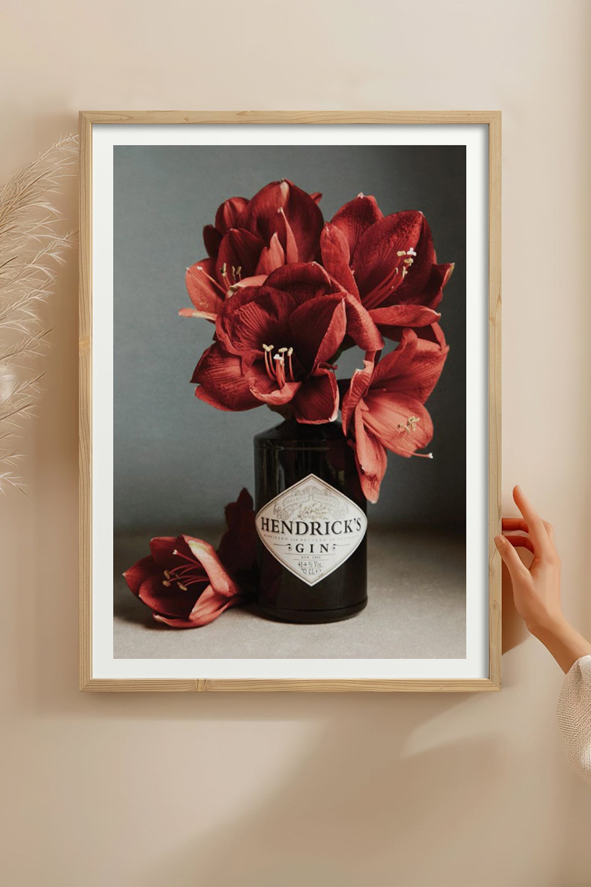 HOMEPACK Ahşap Çerçeveli Tablo Çerçeveli Poster Sanatsal Modern Duvar Dekoru BEK-8116