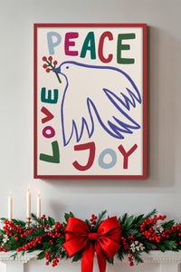 HOMEPACK Ahşap Çerçeveli Tablo Çerçeveli Poster Sanatsal Modern Duvar Dekoru BEK-8117