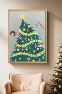 HOMEPACK Ahşap Çerçeveli Tablo Çerçeveli Poster Sanatsal Modern Duvar Dekoru BEK-8118