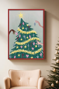 HOMEPACK Ahşap Çerçeveli Tablo Çerçeveli Poster Sanatsal Modern Duvar Dekoru BEK-8118