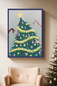 HOMEPACK Ahşap Çerçeveli Tablo Çerçeveli Poster Sanatsal Modern Duvar Dekoru BEK-8118