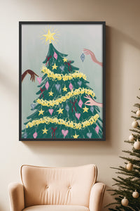 HOMEPACK Ahşap Çerçeveli Tablo Çerçeveli Poster Sanatsal Modern Duvar Dekoru BEK-8118