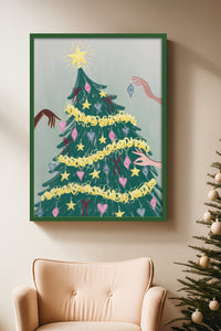 HOMEPACK Ahşap Çerçeveli Tablo Çerçeveli Poster Sanatsal Modern Duvar Dekoru BEK-8118