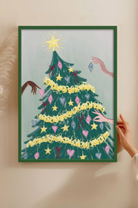 HOMEPACK Ahşap Çerçeveli Tablo Çerçeveli Poster Sanatsal Modern Duvar Dekoru BEK-8118
