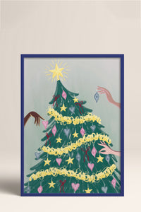 HOMEPACK Ahşap Çerçeveli Tablo Çerçeveli Poster Sanatsal Modern Duvar Dekoru BEK-8118