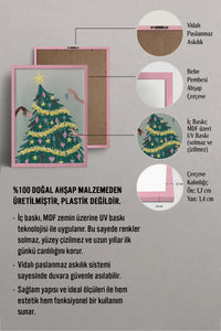 HOMEPACK Ahşap Çerçeveli Tablo Çerçeveli Poster Sanatsal Modern Duvar Dekoru BEK-8118