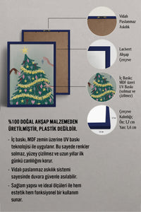 HOMEPACK Ahşap Çerçeveli Tablo Çerçeveli Poster Sanatsal Modern Duvar Dekoru BEK-8118