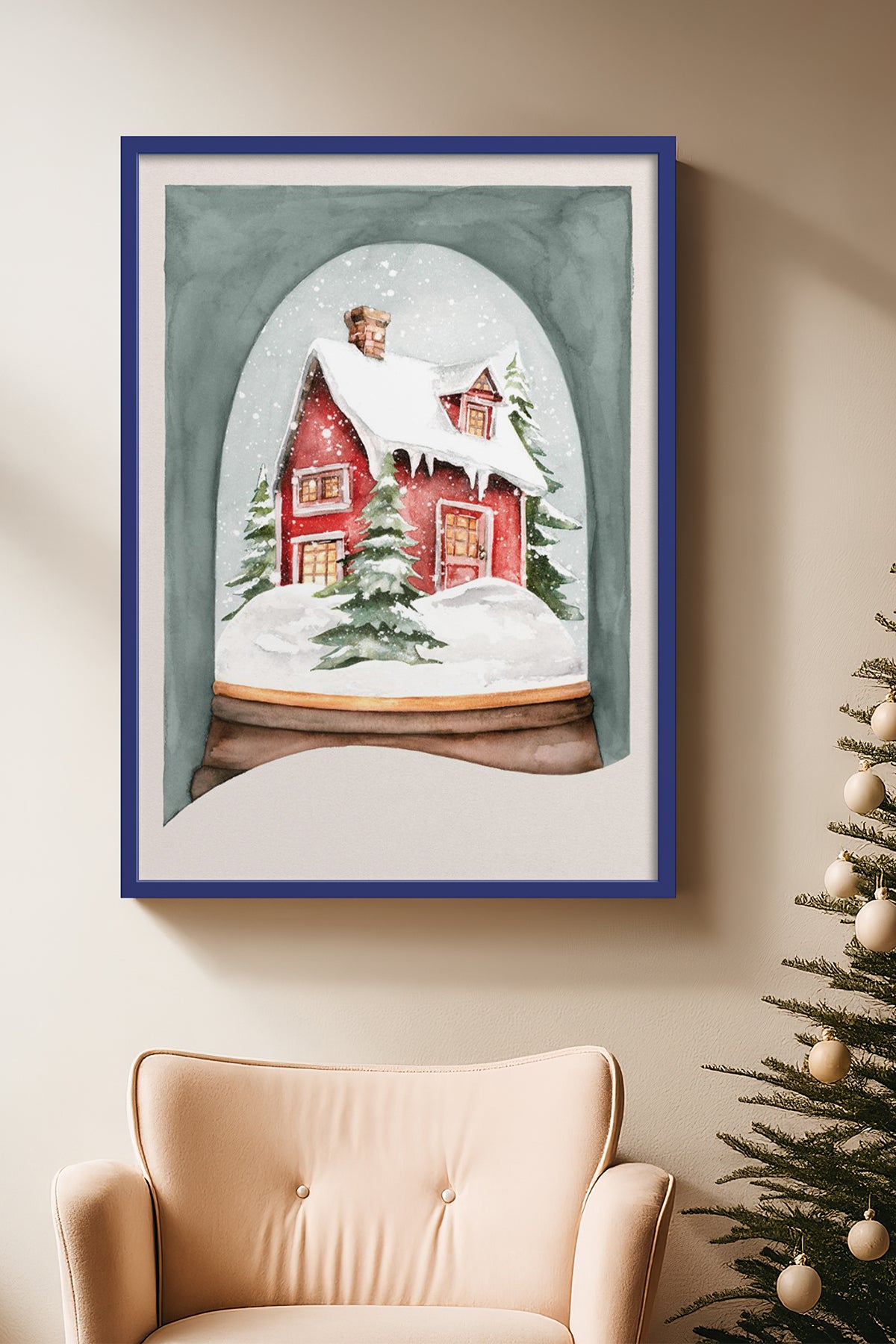 HOMEPACK Ahşap Çerçeveli Tablo Çerçeveli Poster Sanatsal Modern Duvar Dekoru BEK-8119