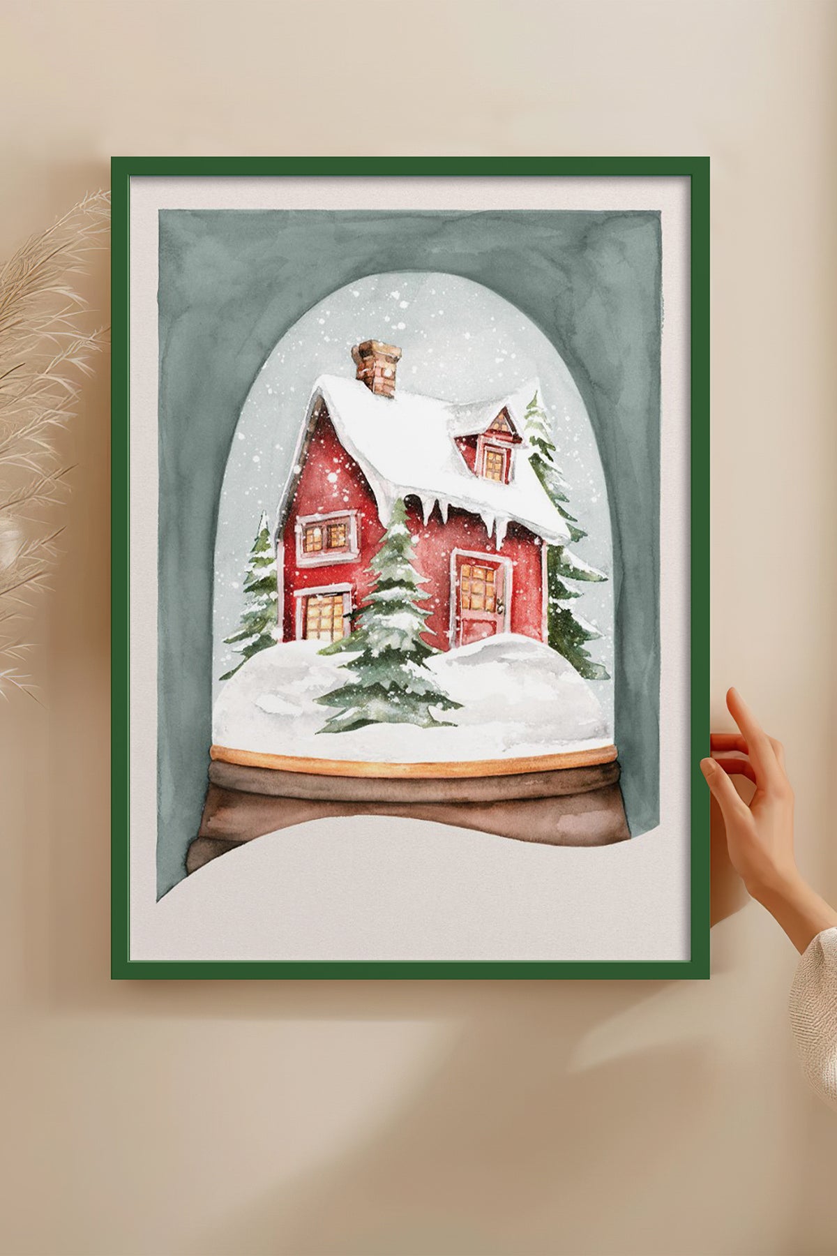 HOMEPACK Ahşap Çerçeveli Tablo Çerçeveli Poster Sanatsal Modern Duvar Dekoru BEK-8119