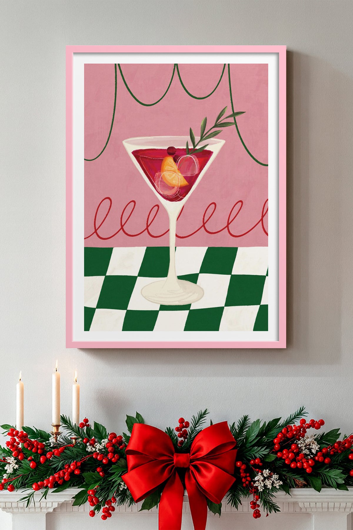 HOMEPACK Ahşap Çerçeveli Tablo Çerçeveli Poster Sanatsal Modern Duvar Dekoru BEK-8120