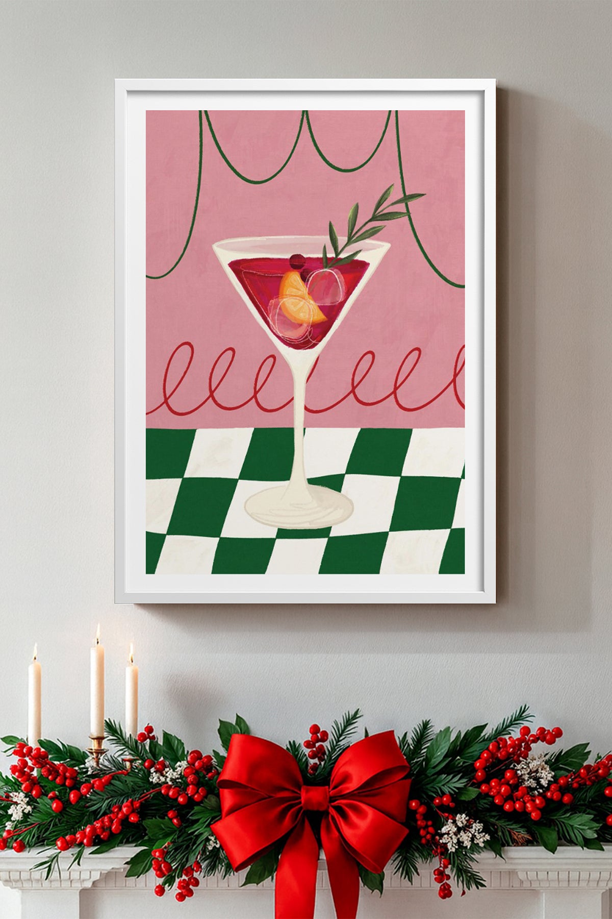HOMEPACK Ahşap Çerçeveli Tablo Çerçeveli Poster Sanatsal Modern Duvar Dekoru BEK-8120