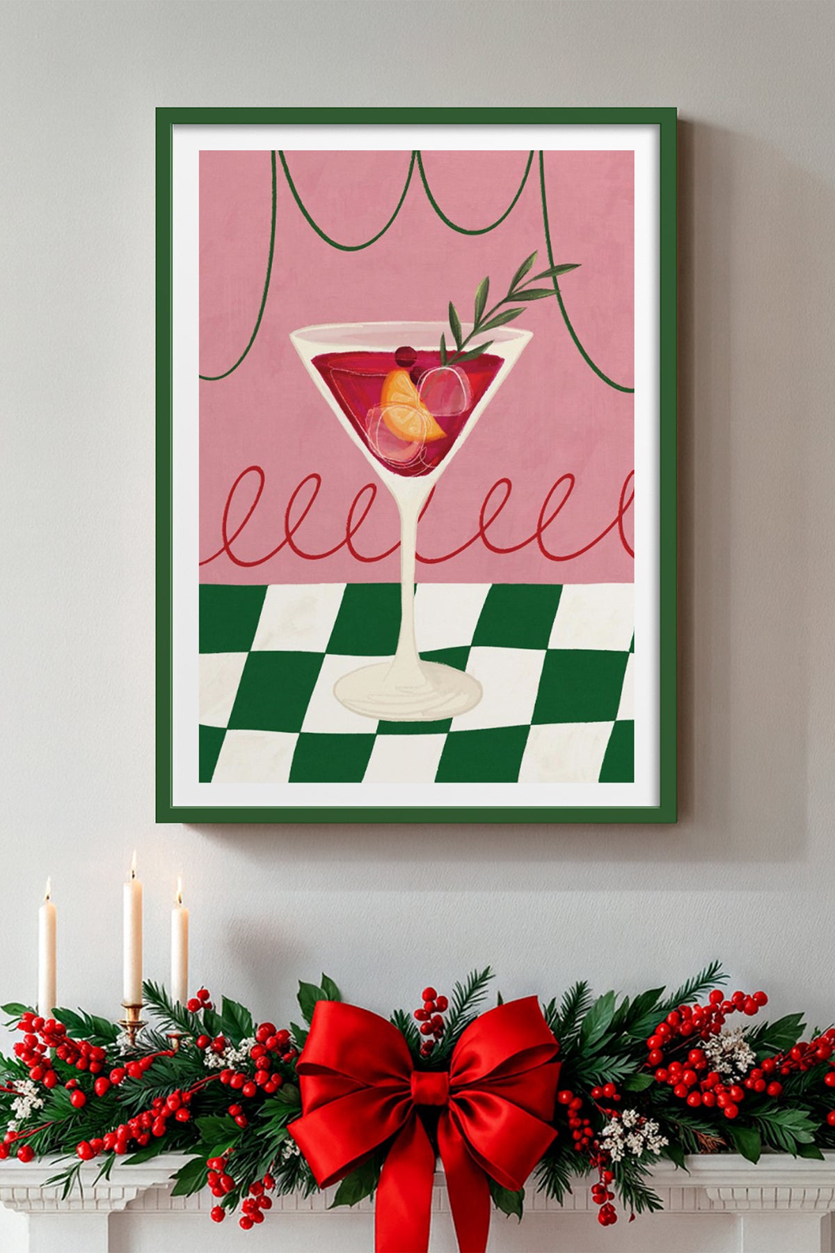 HOMEPACK Ahşap Çerçeveli Tablo Çerçeveli Poster Sanatsal Modern Duvar Dekoru BEK-8120