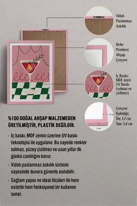 HOMEPACK Ahşap Çerçeveli Tablo Çerçeveli Poster Sanatsal Modern Duvar Dekoru BEK-8120