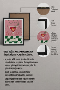 HOMEPACK Ahşap Çerçeveli Tablo Çerçeveli Poster Sanatsal Modern Duvar Dekoru BEK-8120
