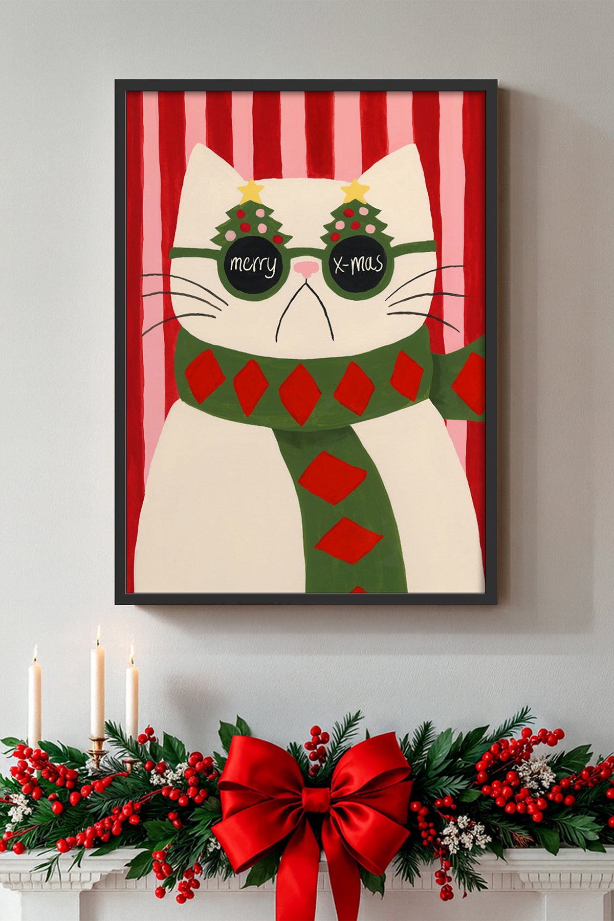 HOMEPACK Ahşap Çerçeveli Tablo Çerçeveli Poster Sanatsal Modern Duvar Dekoru BEK-8121