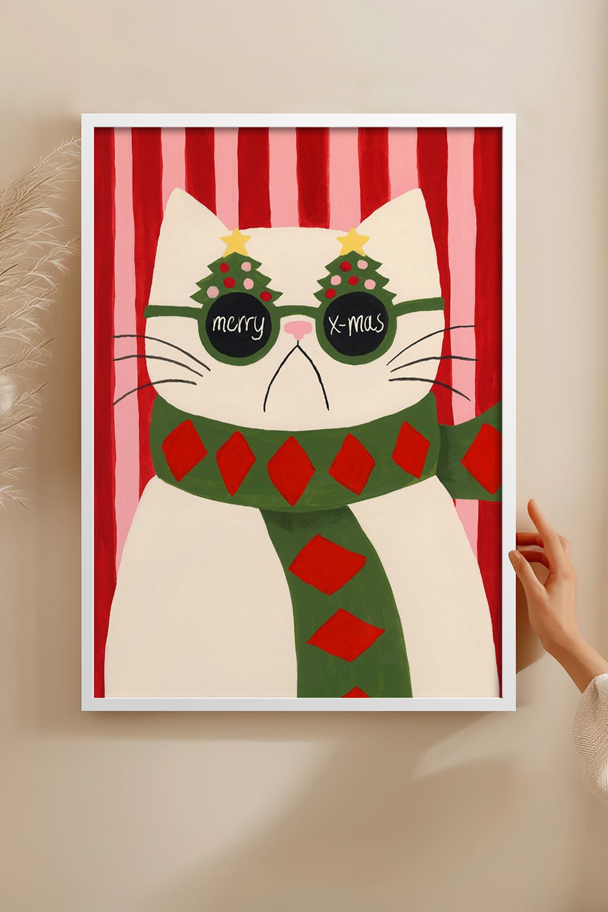 HOMEPACK Ahşap Çerçeveli Tablo Çerçeveli Poster Sanatsal Modern Duvar Dekoru BEK-8121