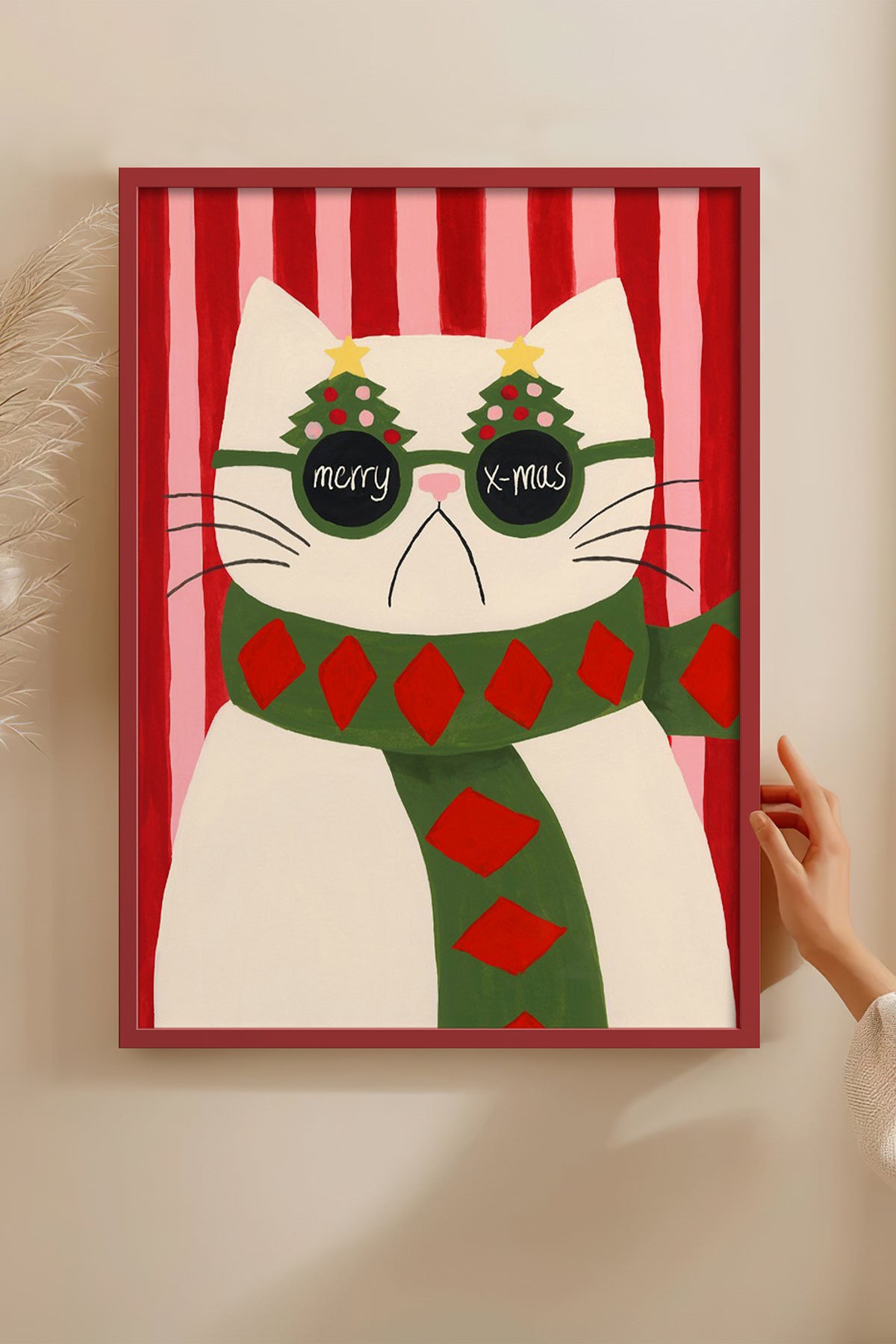 HOMEPACK Ahşap Çerçeveli Tablo Çerçeveli Poster Sanatsal Modern Duvar Dekoru BEK-8121