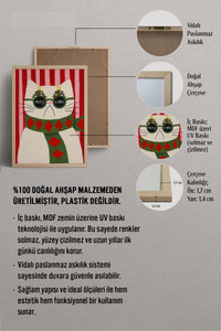 HOMEPACK Ahşap Çerçeveli Tablo Çerçeveli Poster Sanatsal Modern Duvar Dekoru BEK-8121
