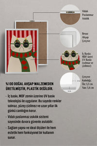 HOMEPACK Ahşap Çerçeveli Tablo Çerçeveli Poster Sanatsal Modern Duvar Dekoru BEK-8121