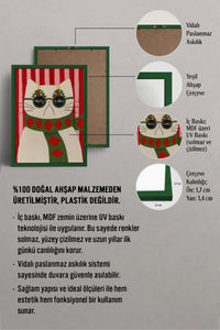 HOMEPACK Ahşap Çerçeveli Tablo Çerçeveli Poster Sanatsal Modern Duvar Dekoru BEK-8121