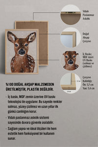 HOMEPACK Ahşap Çerçeveli Tablo Çerçeveli Poster Sanatsal Modern Duvar Dekoru BEK-8122