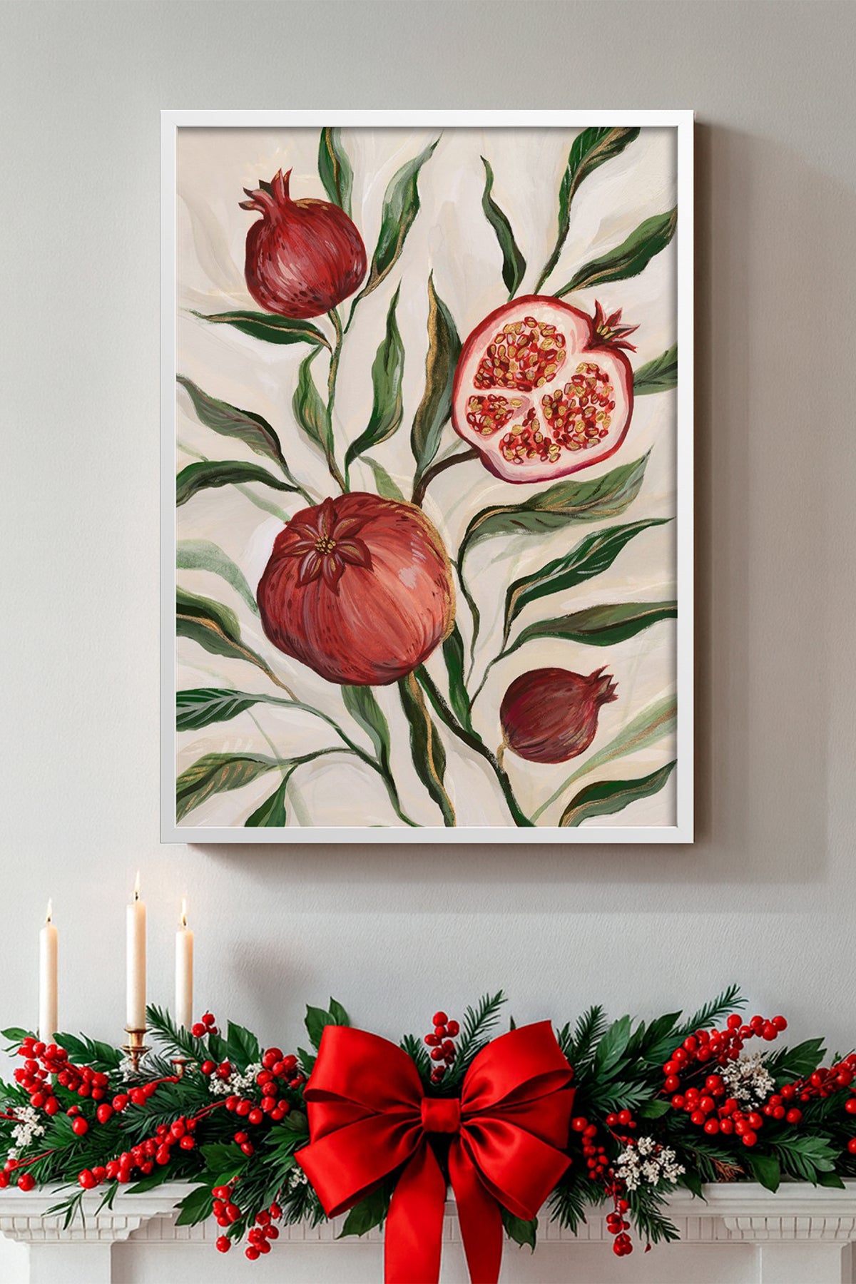 HOMEPACK Ahşap Çerçeveli Tablo Çerçeveli Poster Sanatsal Modern Duvar Dekoru BEK-8123