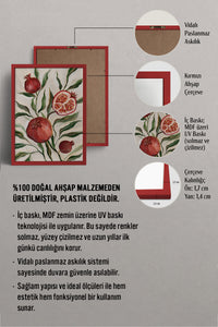 HOMEPACK Ahşap Çerçeveli Tablo Çerçeveli Poster Sanatsal Modern Duvar Dekoru BEK-8123