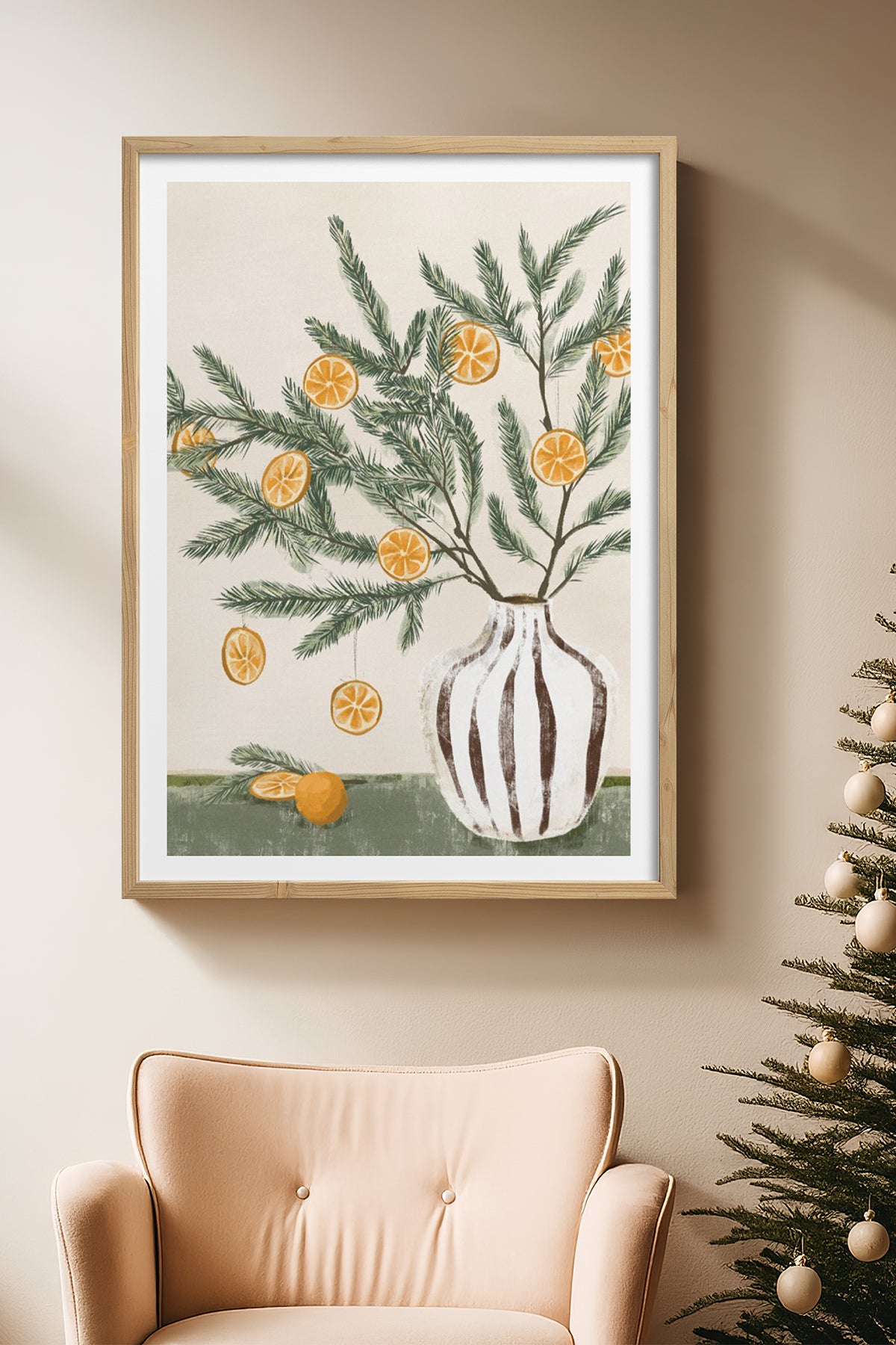 HOMEPACK Ahşap Çerçeveli Tablo Çerçeveli Poster Sanatsal Modern Duvar Dekoru BEK-8124