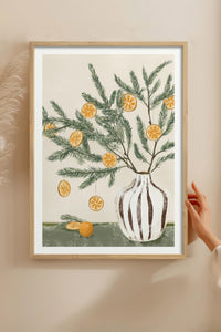HOMEPACK Ahşap Çerçeveli Tablo Çerçeveli Poster Sanatsal Modern Duvar Dekoru BEK-8124