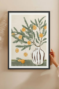 HOMEPACK Ahşap Çerçeveli Tablo Çerçeveli Poster Sanatsal Modern Duvar Dekoru BEK-8124
